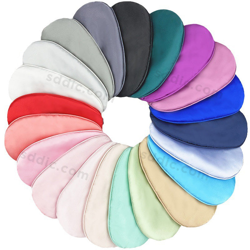 Custom Full Color Printed Soft Sleep Eye Mask Silk Satin Eyeshade