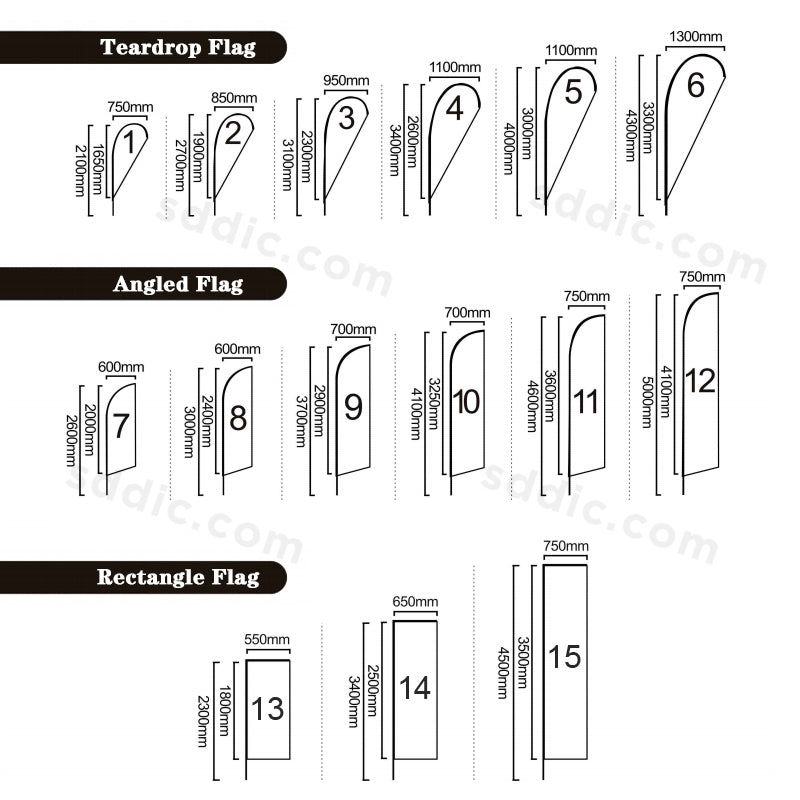 Custom Rectangle Flags