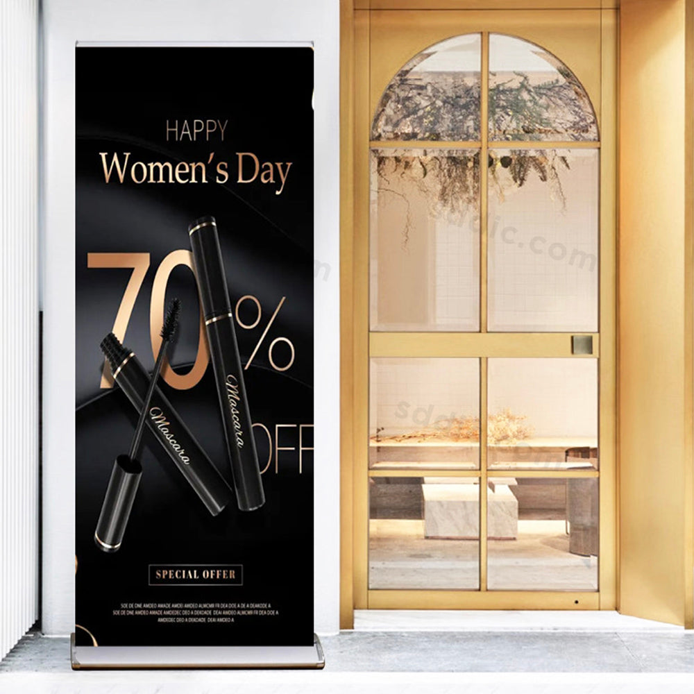 Custom Deluxe Retractable Roll Up Banner Stands