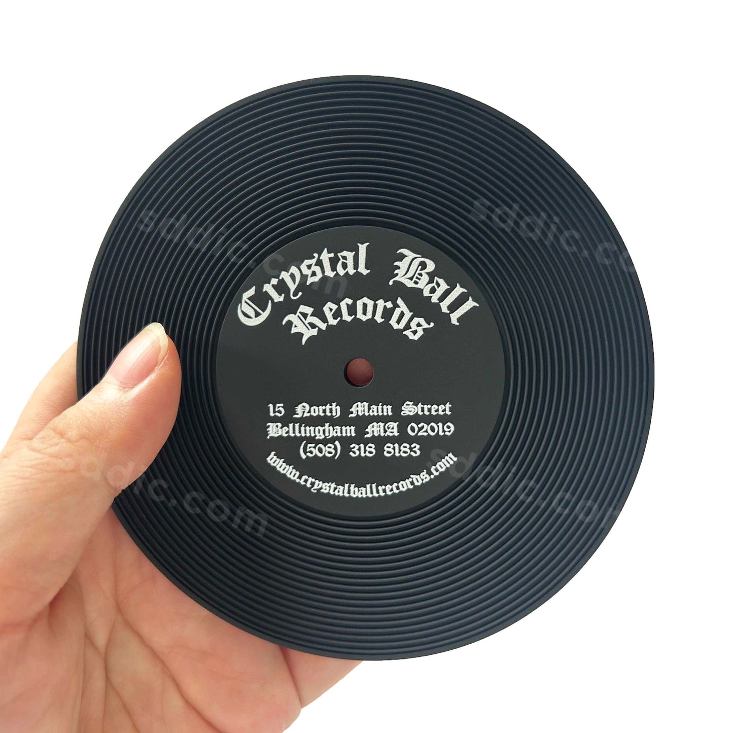 Custom Vintage Vinyl Record Coasters PVC Soft Rubber CD Music Coasters