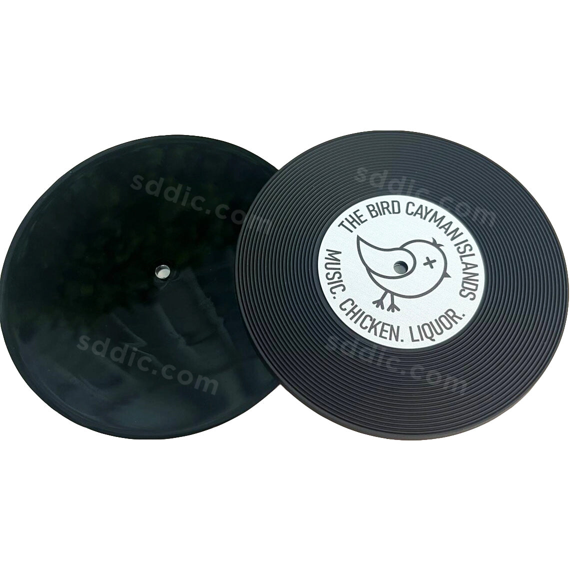 Custom Vintage Vinyl Record Coasters PVC Soft Rubber CD Music Coasters