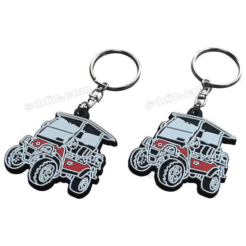 Custom 2D 3D Die Cut Rubber Soft Pvc Keychain with Business Logo