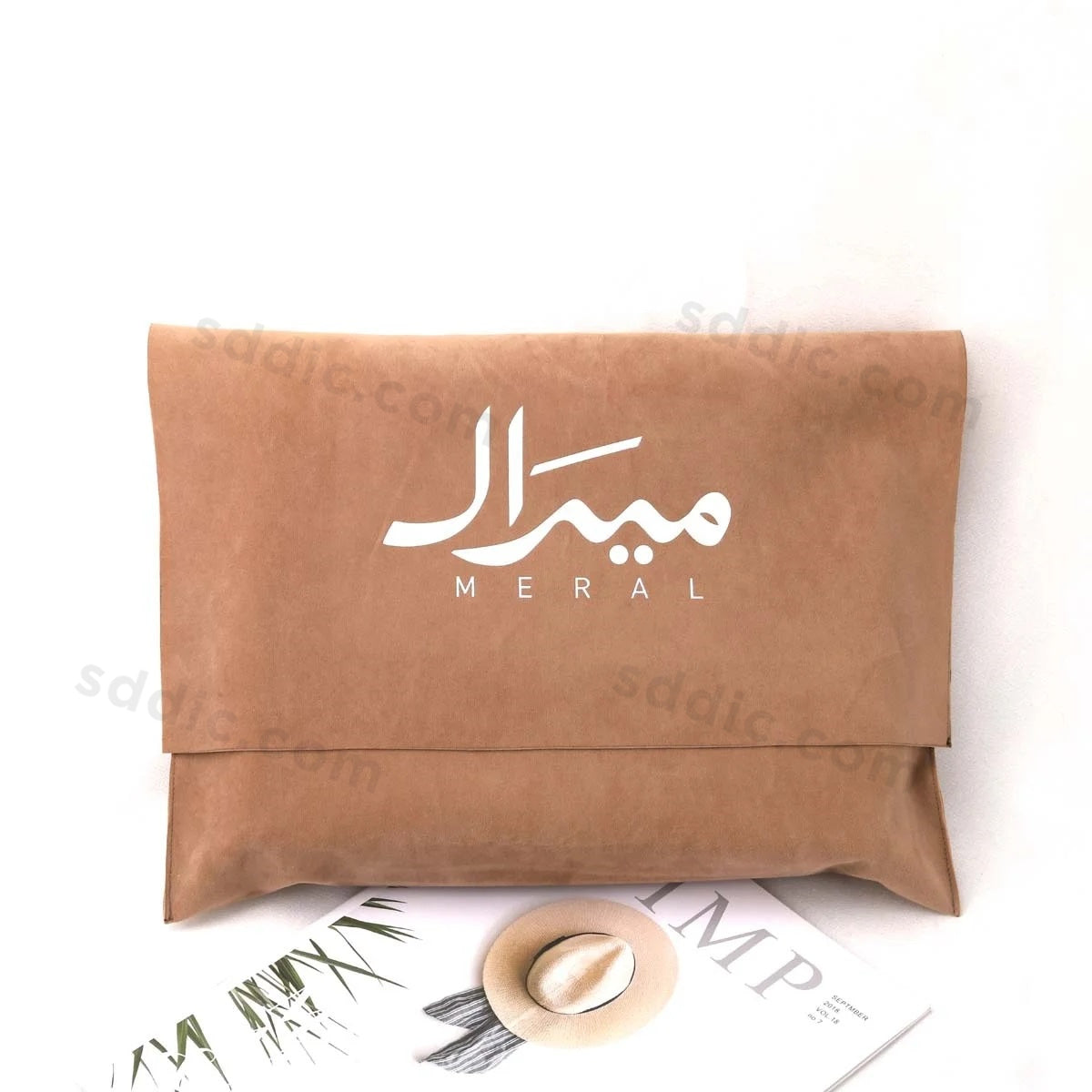 Custom Printed Velvet Envelope Dust Bag Packaging Pouch Cosmetic Bag