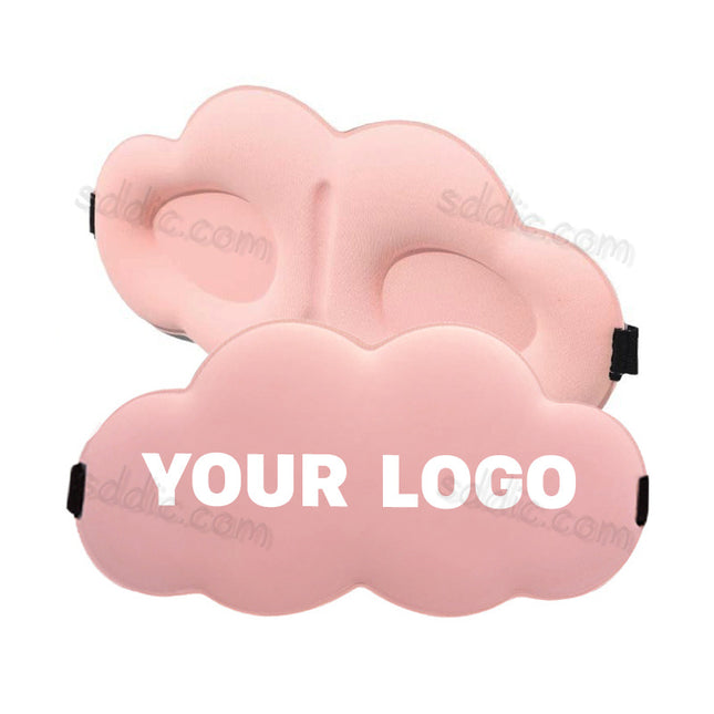 Custom Printed 3D Cloud Sleep Eye Mask Light Blocking Travel Eye Shade