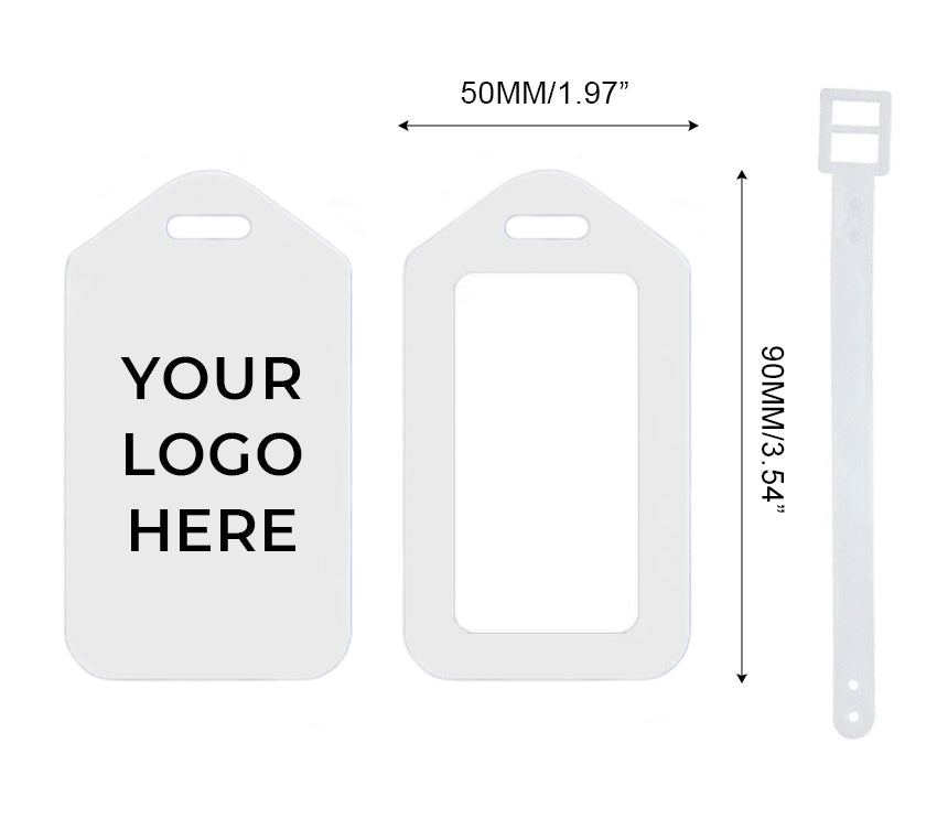 Custom Mini Travel PVC Printed Luggage Tag Name Tag School ID Card