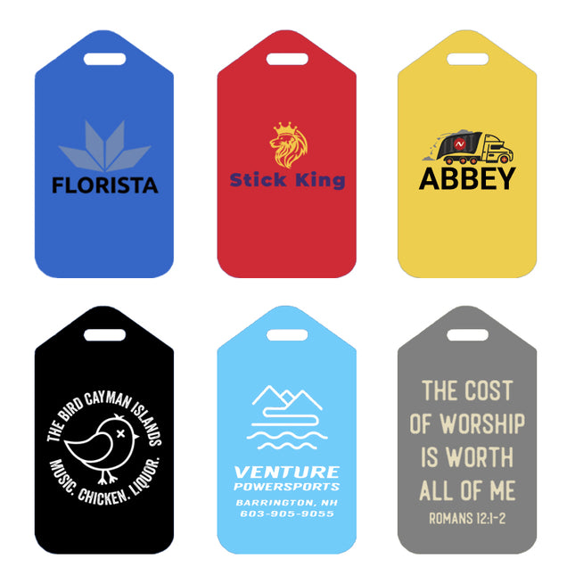 Custom Mini Travel PVC Printed Luggage Tag Name Tag School ID Card