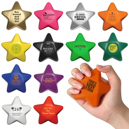 Wholesale Custom Star Shape Pu Foam Stress Reliever Ball With Your Logo