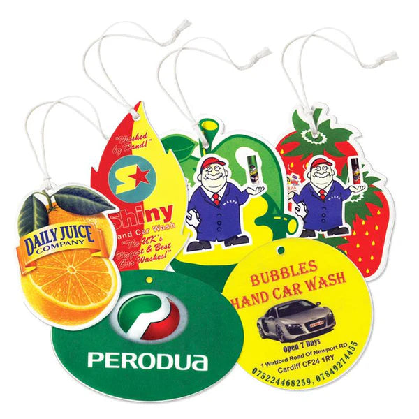 Custom Shape Air Freshener Die Cut Logo Printed Freshener for Car