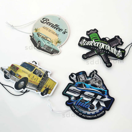Custom Brand Hanging Air Freshener Promotional Car Fragrance for Gift