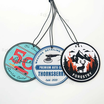 Custom Brand Hanging Air Freshener Promotional Car Fragrance for Gift