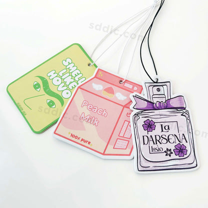 Custom Brand Hanging Air Freshener Promotional Car Fragrance for Gift