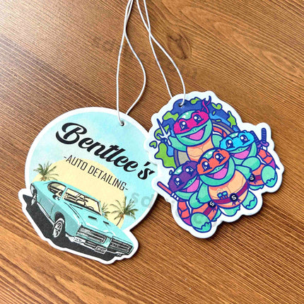 Custom Shape Air Freshener Die Cut Logo Printed Freshener for Car