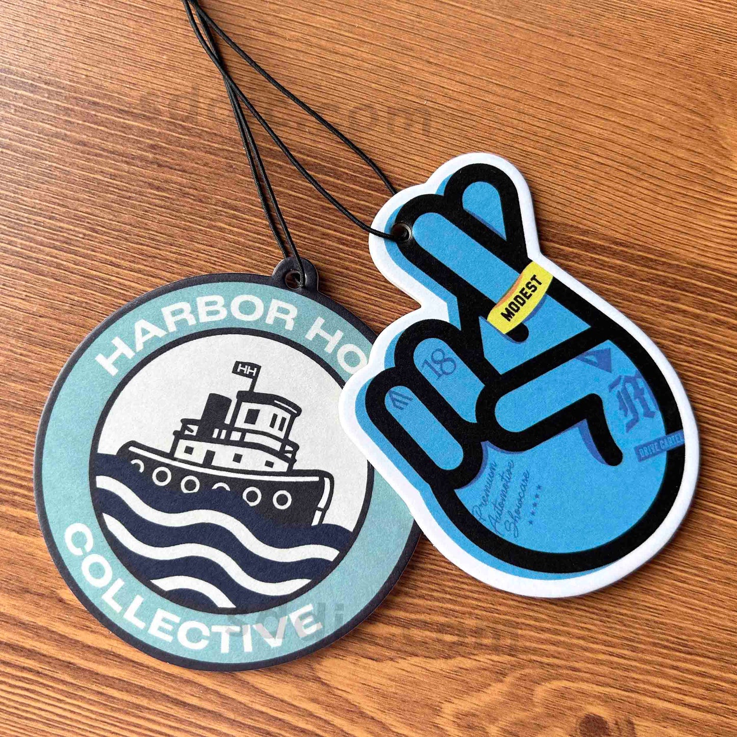 Custom Shape Air Freshener Die Cut Logo Printed Freshener for Car