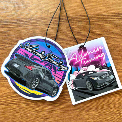 Custom Shape Air Freshener Die Cut Logo Printed Freshener for Car