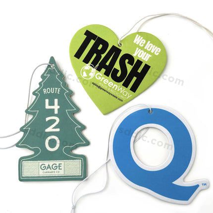 Custom Shape Air Freshener Die Cut Logo Printed Freshener for Car