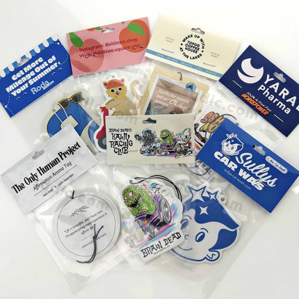 Custom Shape Air Freshener Die Cut Logo Printed Freshener for Car