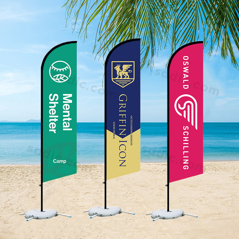 Custom Angled Flags