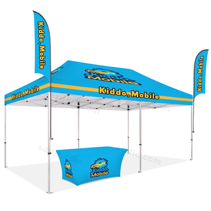 Custom Printed Canopy Tents Package 10ft X 20ft