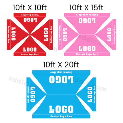 Custom Canopy Tent with Back Wall Package