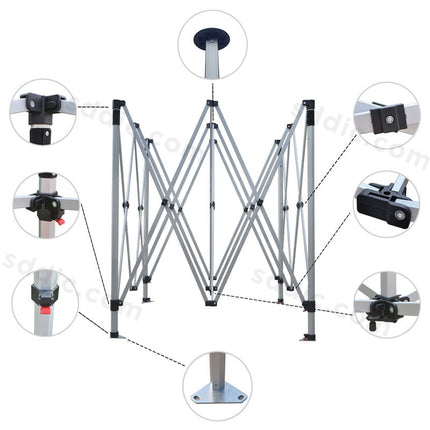 Custom Canopy Tent with Back Wall Package