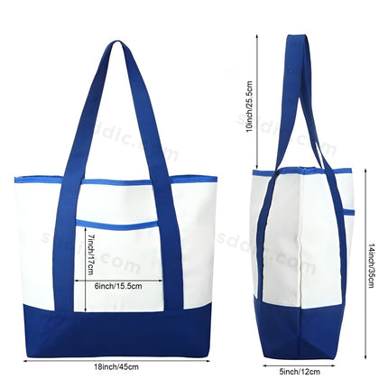Custom Printed Logo Canvas Bag Pocket Shopping Tote Bag for Promotion