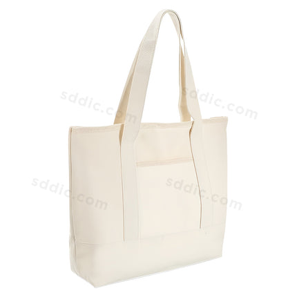 Custom Printed Logo Canvas Bag Pocket Shopping Tote Bag for Promotion
