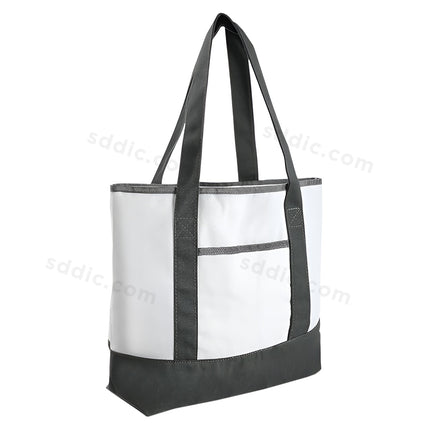 Custom Printed Logo Canvas Bag Pocket Shopping Tote Bag for Promotion