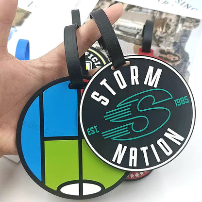 Custom Shaped Silicone Luggage Tags Branded Promotional  PVC Bag Tags