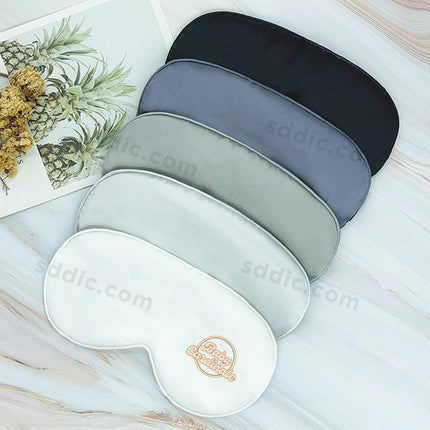 Custom Full Color Printed Soft Sleep Eye Mask Silk Satin Eyeshade