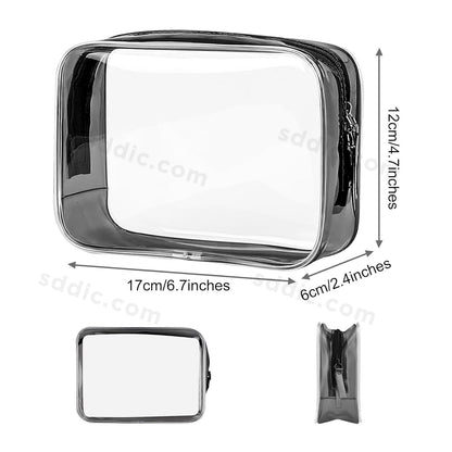 Custom Printed Waterproof Toiletry Bag Clear Cosmetic Bags for Travel