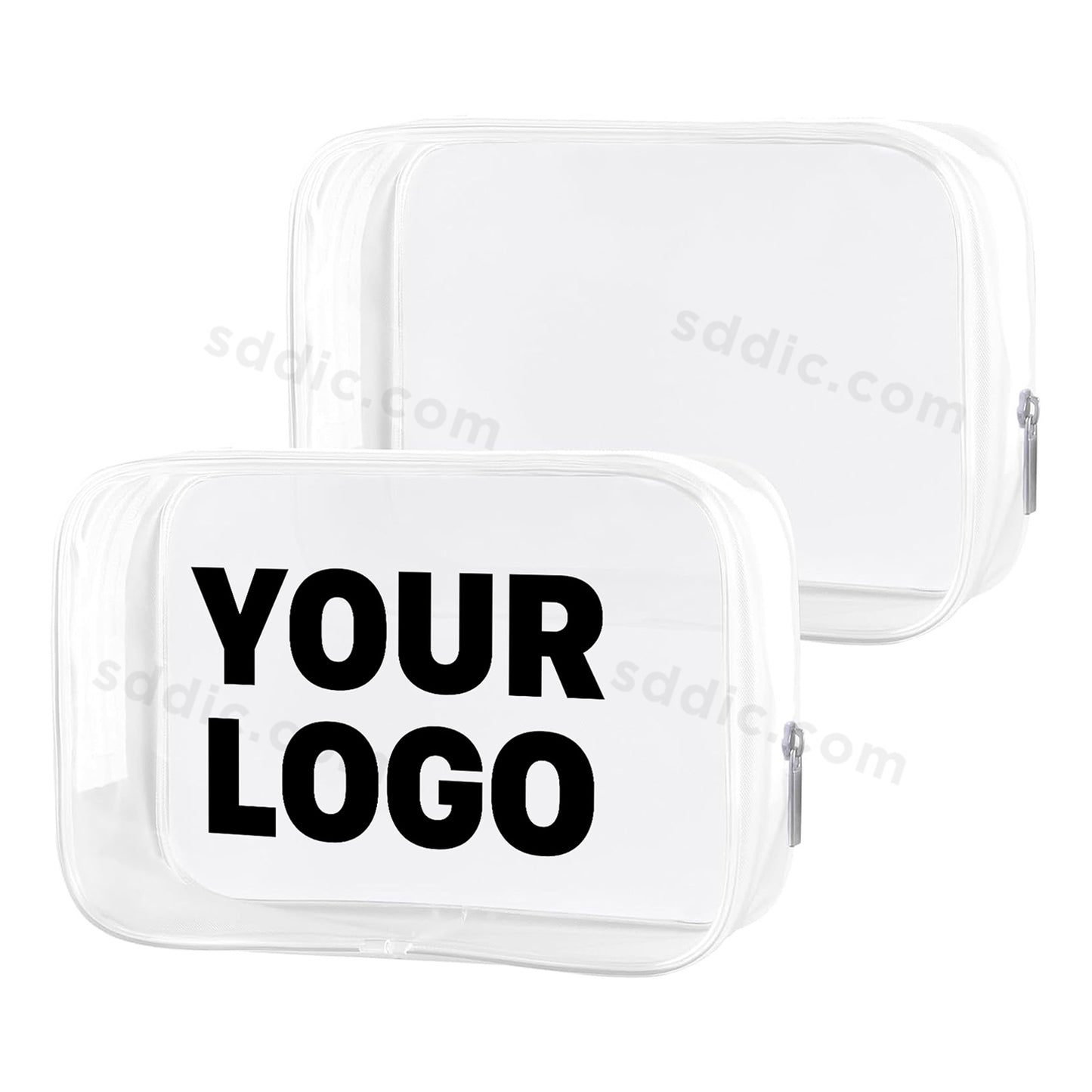 Custom Printed Waterproof Toiletry Bag Clear Cosmetic Bags for Travel