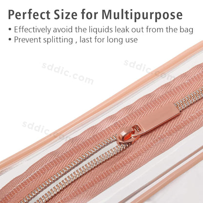 Custom Clear Toiletry Bag Tsa Approved Cosmetic Bags with Your Logo