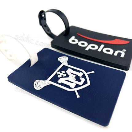 Custom Soft PVC Luggage Tags Travel Bag Tags for Suitcase & Backpack