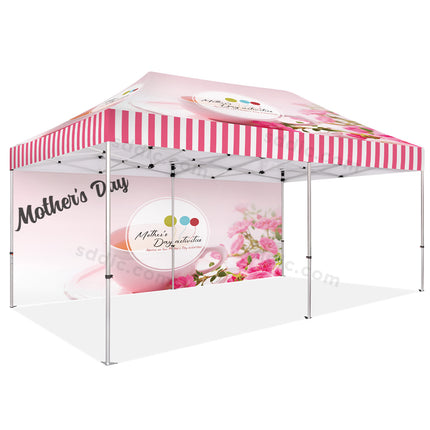 Custom Canopy Tent with Back Wall Package