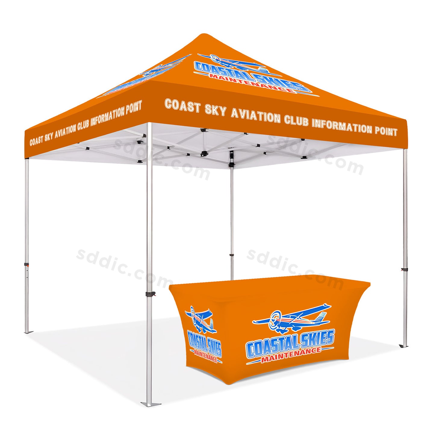 Custom Canopy Tent with Table Cover Package