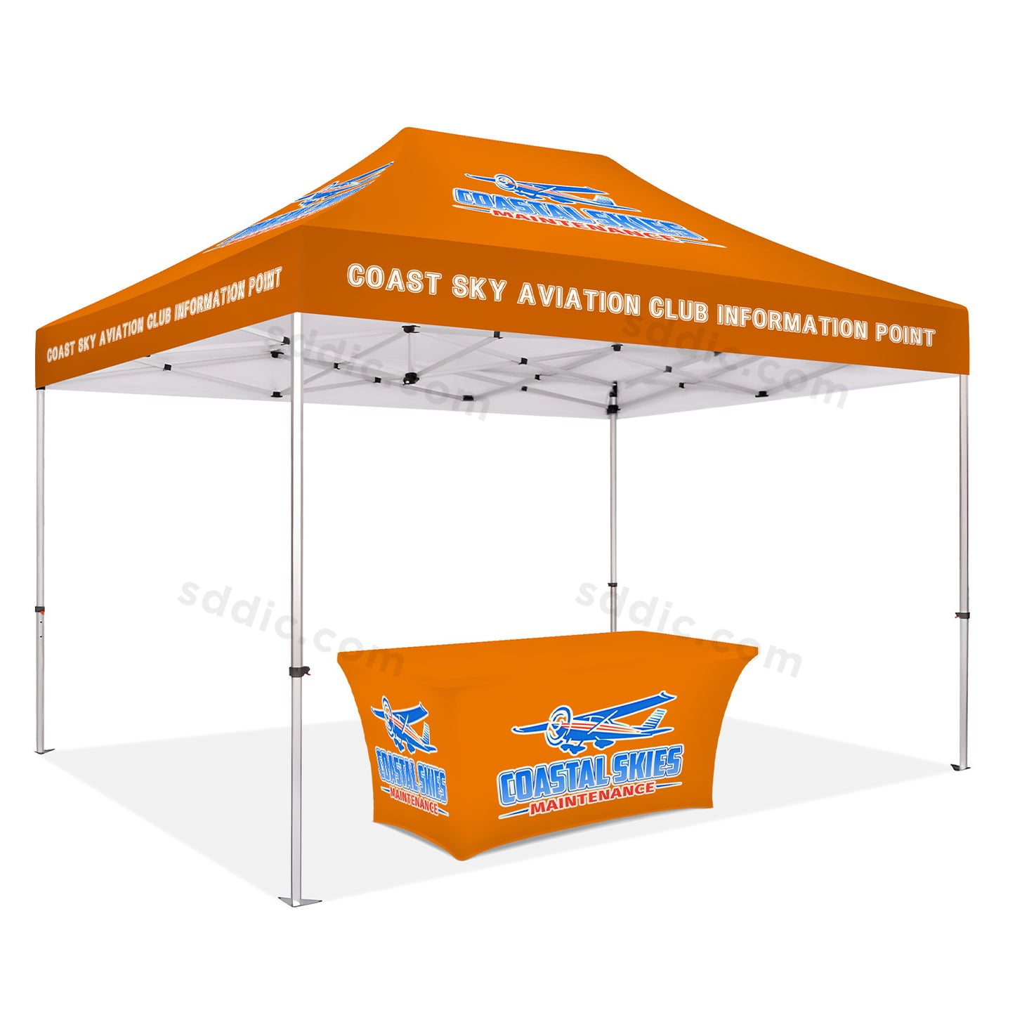 Custom Canopy Tent with Table Cover Package