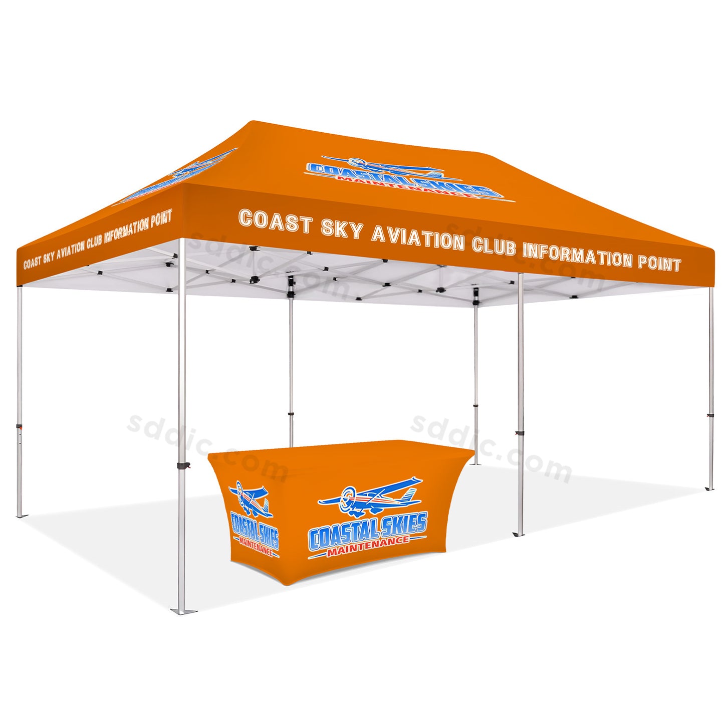 Custom Canopy Tent with Table Cover Package