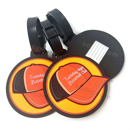 Custom Shaped Silicone Luggage Tags Branded Promotional  PVC Bag Tags