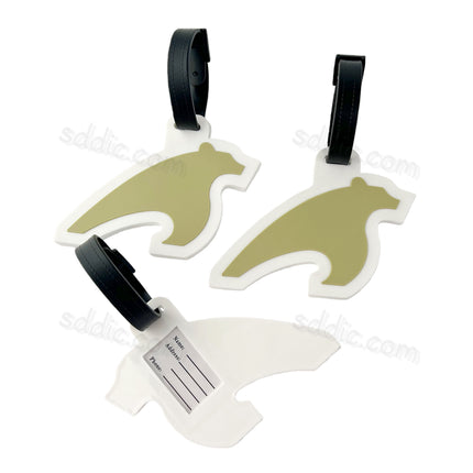Custom Shaped Silicone Luggage Tags Branded Promotional  PVC Bag Tags