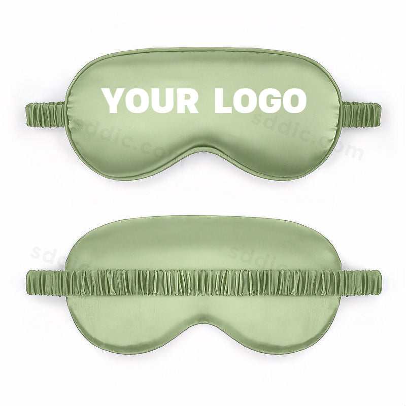 Custom Logo Printed Soft Sleep Eye Mask Travel Mask with Elastic Strap