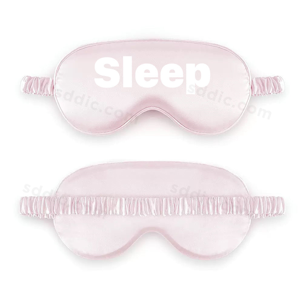 Custom Logo Printed Soft Sleep Eye Mask Travel Mask with Elastic Strap