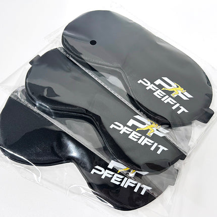 Custom Full Color Printed Soft Sleep Eye Mask Silk Satin Eyeshade