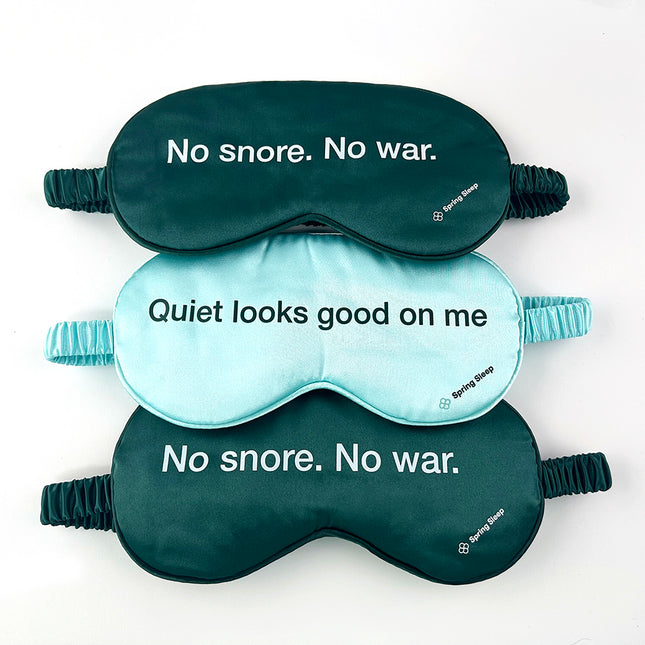 Custom Logo Printed Soft Sleep Eye Mask Travel Mask with Elastic Strap
