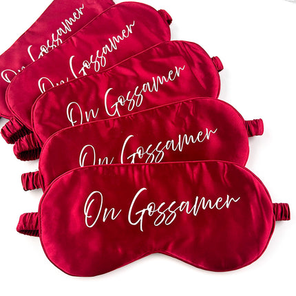 Custom Logo Printed Soft Sleep Eye Mask Travel Mask with Elastic Strap