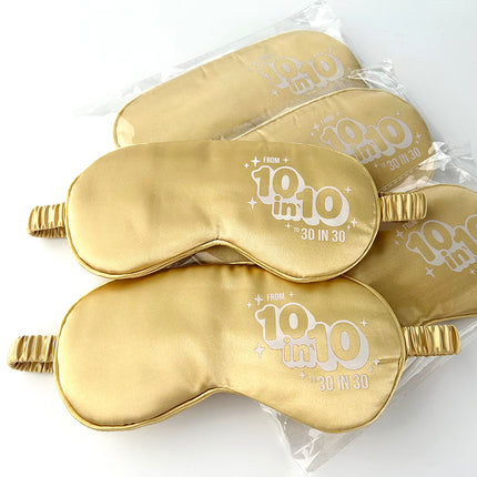 Custom Logo Printed Soft Sleep Eye Mask Travel Mask with Elastic Strap