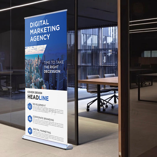 Custom Deluxe Retractable Roll Up Banner Stands