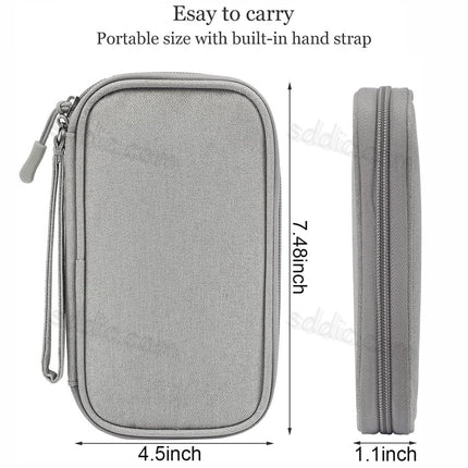Custom Electronic Organizer Bag Carry Digital Case Travel Cable Pouch