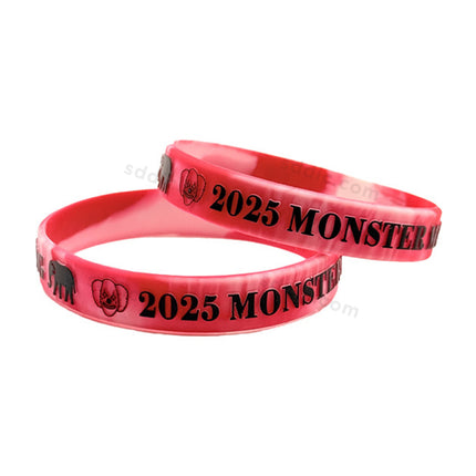 Custom Embossed Printed Silicone Wristbands & Rubber Bracelets