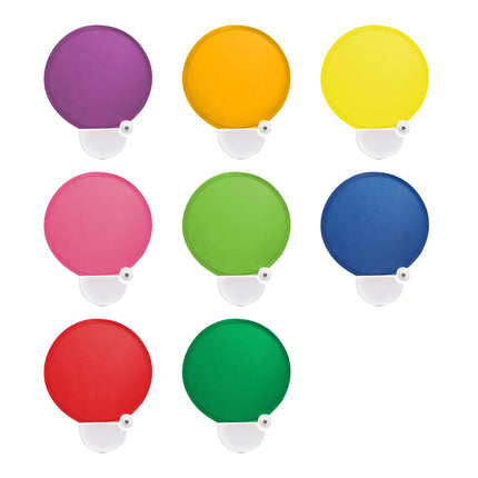 Custom Foldable Flying Disc Hand Fan Portable Nylon Pop-Up Promotional Fan