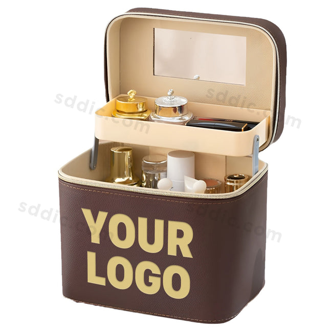 Custom Printed Portable PU Toiletry Bag Multi-functional Cosmetic Bag